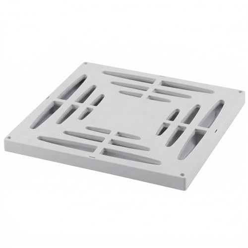 Suinga Rejilla 28x28 cm para Arqueta de Evacuación Monobloc 30 cm | Tapa para Desagües y Sistemas de Drenaje | Permite el paso de peatones | Tapadera Polipropileno Resistente