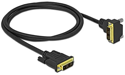 Delock DVI Kabel 18+1 Stecker zu 18+1 Stecker gewinkelt 1 m