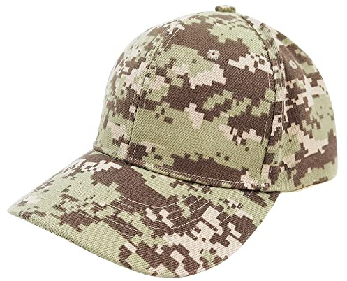 Baseballkappen，Camouflage Baseball Cap Adjustable Taktisch Baseballmütze für Camping Paintball Jagd Camping Wandern Schießen Jungle Forest Sport im Freien Unisex