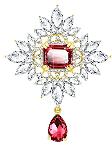 KristLand Edwardian Filigran Brosche Zirkonia Vintage
