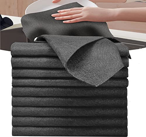 Chiffon de Nettoyage Magique épaissi,10pcs Chiffon Microfibre, Torchon Microfibre Chiffons De Nettoyage en Microfibre Réutilisables sans Traces,pour Cuisines,Verre,Voitures et fenêtres(30 * 30cm)