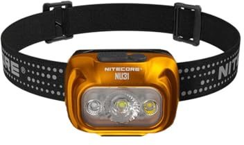 Nitecore NU31-550 Lumen, USB-C, Rot- und Weißlicht, integrierter Akku, 3 Gehäusefarben erhältlich (Orange)