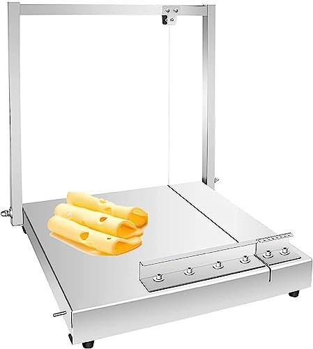 cortador de queso Cortador de queso, cortador de mantequilla de alambre duradero comercial, rebanador de queso de acero inoxidable, herramienta de cocina for alimentos, también for fiambre, tostadas,