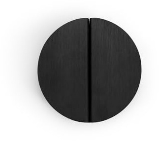 Evionlin Black 2-1/2 inch Drawer Pulls,2 pcs(1 Pair) Half Round Half Moon Cabinet Pull Handles Semicircle Knobs with Screws for Kitchen Cupboard Bedroom Furniture Door