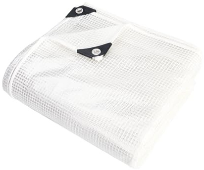 Fuiaktoo1 Heavy Duty Clear Tarp 12x20FT, UV Resistant, Waterproof Greenhouse Tarps with Grommets for Garden,Outdoor,Yard (10 mil)