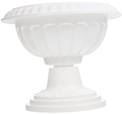 BESPORTBLE Kunststoff Pflanzgefäß Römische Säule Blumentopf 22,5cm Garten Balkon Outdoor Leichtes Witterungsbeständiges Pflanzgefäß Für Terrasse Und Innenbereich