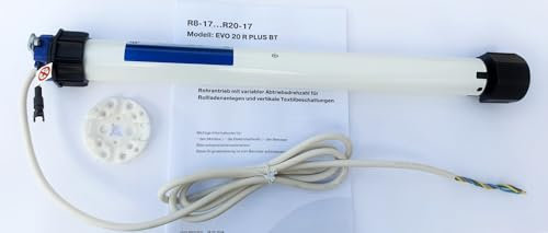 BECKER Rollladenantrieb mit integriertem bidirektionalem Funkempfänger für Wickelwellen ab Ø 50 mm (40Nm (R40-17-C01 PLUS))