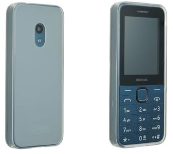 caseroxx Schutzhülle für Nokia 225 4G (2024) in transparent – Flexibles TPU-Case aus stoßfestem Gummi, passgenaue Handy-Tasche mit Kantenschutz & rutschfestem Grip