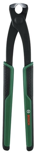 Bosch Concreters’ Nippers 225mm (Heavy-Duty and Precise End Cutting Pliers; Chrome-Vanadium; Double Hardened Edges; Smooth Opening; Ergonomic Softgrip)