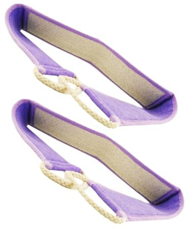 minkissy 2stücke Rücken Peeling Waschlappen Mit Griffen Dehnbarer Peeling Waschlappen Dusche Für Tiefenreinigung Handtuch Für Männer Und Frauen