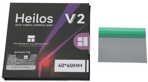 Thermalright - Solid Thermal Interface Sheet V2 (40x60mm) Thermal Pad with Phase Change Material | Durable, Non-Conductive for CPU, GPU & Electronics Cooling