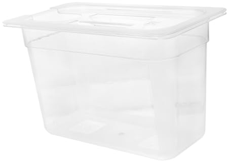 KOCKSHION Recipiente Para Olla De Cocción Lenta De 6 l Tapa Que Reduce Evaporación, Diseño Transparente y Mango Ergonómico Para Cocinar Carnes y Almacenar Alimentos