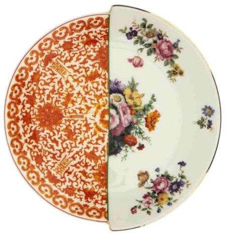 SELETTI PIATTINO PORCELLANA HYBRID CM 15 OLIVIA