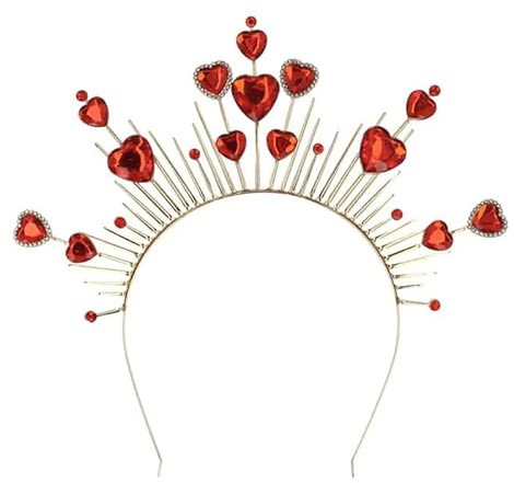 CREATIV DISCOUNT NEU Herz-Krone Amor auf Metall-Haarreif