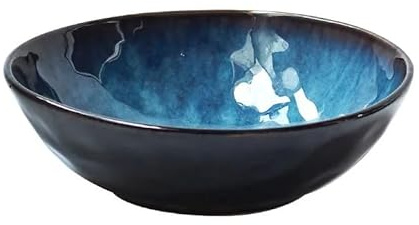 Piatti Moderni Ciotola for insalata e zuppa di noodle in ceramica nordica, ideale for la tavola di ristoranti, hotel, ecc. Piatti Fondi