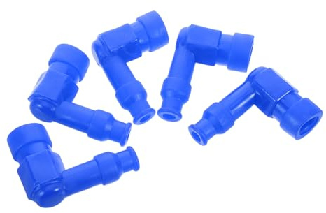 Cabilock 5 Pezzi Tappi Candela Scooter in Gomma Blu Resistente Temperature Copricandele Protettivi Impermeabili per Parti Ricambio Motorini e Scooter