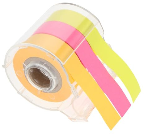 Healeved Rouleau de Notes Adhésives Autocollantes Multifonction Ruban Mémo Décoratif Coloré 3 Rouleaux Bloc-Notes Autocollant pour Bureau et Maison Accessoire Pratique pour
