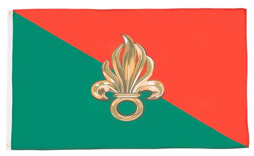 AZ FLAG Flagge Frankreich Légion étrangère 150x90 cm Polyester 100D 2 Ösen | Für innen und außen Fremdenlegion dekorative Flagge doppelte Nähte und verstärkte Kanten mit Metallösen 100D Polyester
