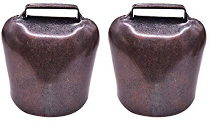 HEALLILY 2 Pz Cavallo di Mucca Pecore al Pascolo Campane di Rame Bestiame Animale da Fattoria Rame Forte Campane di Bronzo L