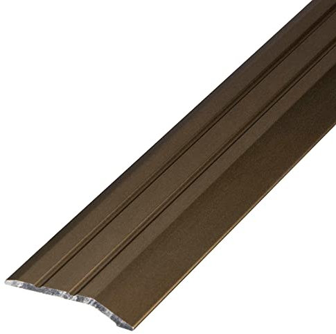 Gedotec Modanatura di transizione per bilanciamento dell'altezza, bronzo, autoadesiva, 1 pezzo, profilo di finitura in alluminio, 1000 mm, profilo per giunti di dilatazione, bilanciamento