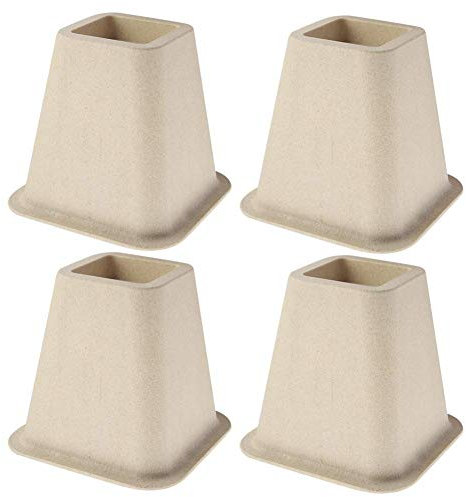 Ejoyous 4 Stück Möbelerhöher, 15cm Tischerhöhung Betterhöhung Möbelerhöhung Tischerhöher Moebelerhoeher Sofa Tischerhoehung Tischerhoeher Elefantenfuss Bed Riser für Bett Tischbeine Möbel Füße