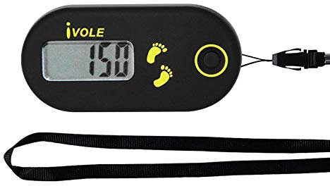 Podomètre de Poche avec Clip, Compteur de Pas Simple, podomètre pour la Marche, Compteur de Calories, podomètre de Sport Portable
