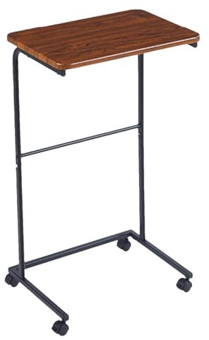 Jomewory TV-Tablett Mit Rollen, TV-Tablett Für Sofa Mit Rollen | Beistelltisch Mit Metallrahmen, Geräuschlos Verschiebbare Essenstische Im Wohnzimmer - 43x34x72 cm