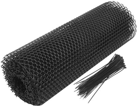 CIYODO Gartennetzbarriere 1 Satz Maschenzaun Schwarz 0 4 X 6 M Leicht Zu Reinigen Tier-landschaftsbarriere