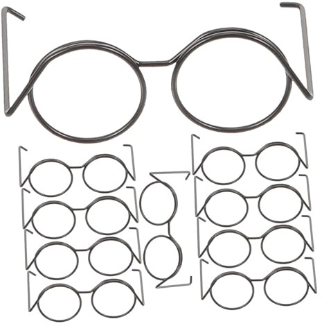 ifundom Gafas De Muñeca En Miniatura 20 Piezas Mini Gafas De Muñeca De Metal Accesorios para Muñecas DIY Adornos para Vestir Muñecas Decoración De Casa De Y Fotografía