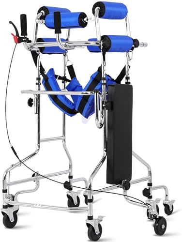 Déambulateur Cadre De Marche Portatif Pour Adultes Et Personnes Âgées, Anti-Inclinaison Et Anti-Retournement, Hauteur Réglable, Aide À La Rééducation Pour L'Hémiplégie Et Les Personnes Handi
