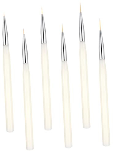 SOIMISS 6pièces Kit de Pinceaux pour Nail Art Manucure et Design Stylets Fins pour Vernis à Ongles et Motifs