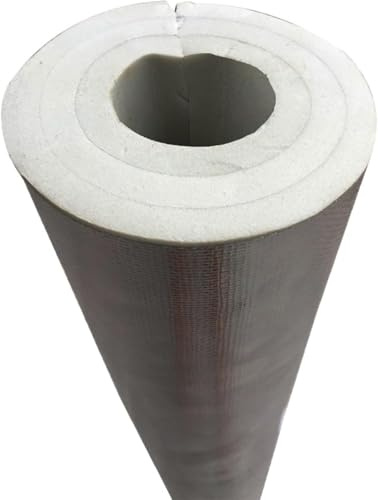 Self-Adhesive Pipe Insulation 16-133mm ID 0.9/0.95m Length Foam Tube Cover Wrapping with Aluminum Foil Insulation Lagging Wrap Roll Waterproof Boiler Pipe(ID76MMXT20MMXL0.95M)