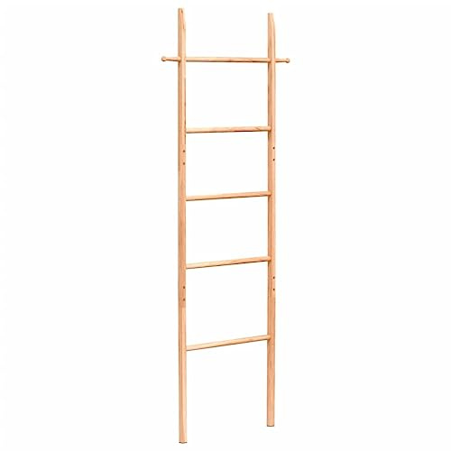 Generico Scala Porta Asciugamani 170 cm in Legno Massello di Noce