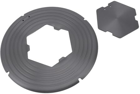 Kikumi Diffuseur de Chaleur, Plaque de Conduction Thermique Amovible pour une Décongélation Rapide et un Chauffage Uniforme, avec Conception en Alliage D'aluminium Non Noir, pour