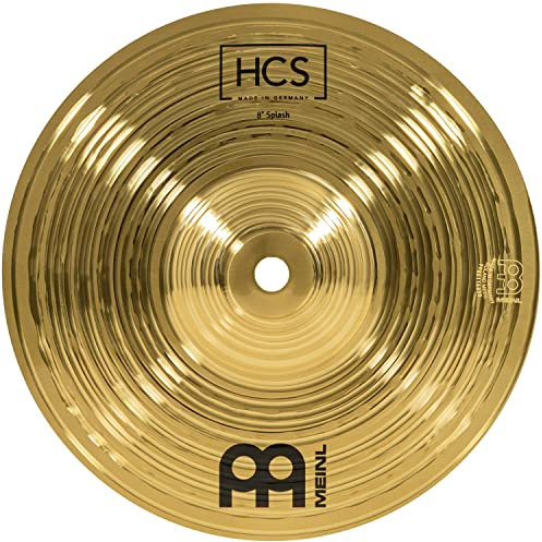 Meinl Cymbals HCS Splash — 8 Zoll (Video) Schlagzeug Becken (20,32cm) Messing, Traditionelles Finish (HCS8S)