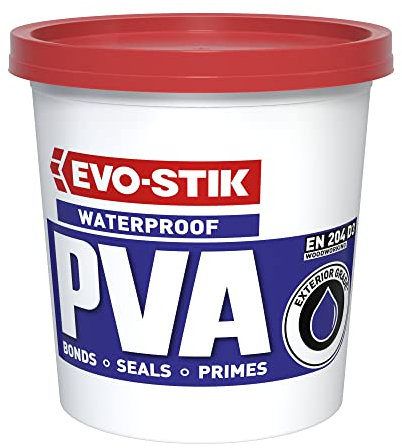 EVO-STIK Waterproof PVA 1L - High-Performance Adhesive - Primer & Sealer