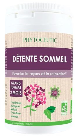 Laboratoires Phytoceutic Détente Sommeil 120 Comprimés - Bio - 120 g