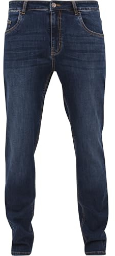 Urban Classics Pantaloni in Denim Elasticizzati Jeans, Blu Scuro, 34 Uomo