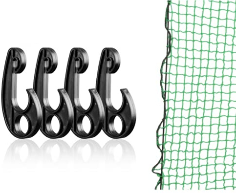 DP Store® Haken für Anhängernetz- Set 4 Stück- einfach Spanngummi am Seilhaken einhängen. Zubehör aus hochwertigem Material -einfachen Anwendung!