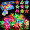 SCIONE Suministros de fiesta para niños, juego de 24, para rellenar bolsa de regalo, pulsera con luz LED que brilla en la oscuridad, accesorios para cumpleaños, San Valentín, Halloween, Navidad