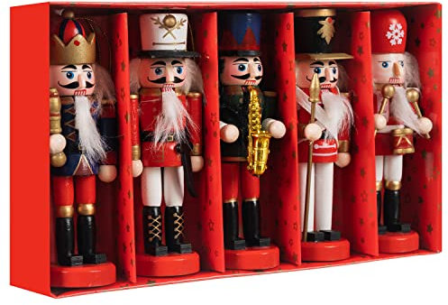 Ruhhy Lot de 5 casse-noisette Noël 20358
