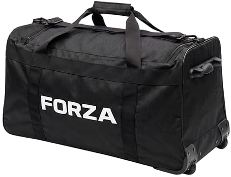 FORZA XXL Wheeled Kit Bag 115L – Heavy Duty Football Kit Bag with Wheels & Telescopic Handle, Large Sports Equipment Storage Bag for Football, Rugby, Cricket & Team Sports