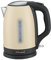 Belaco Electric Kettle, Stainless Steel Housing 1.7L Fast Boil Cordless 360° Rotation Removable Water Filter 1800-2200W Auto Shut-Off & Boil-Dry Protection Cream