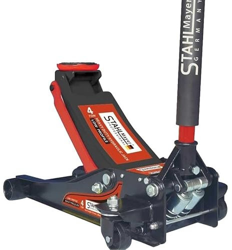 Cric 4T en acier/Gerrmany Cric de manœuvre extra plat 75 mm à 500 mm Jack 4000 kg pour voiture automobile voiture voiture voiture cric hydraulique double piston