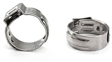 Fascette stringitubo, fascetta in acciaio inossidabile, clip Jubilee, 50 pezzi/lotto Tubo in acciaio inossidabile 304 da 6,5 ​​mm 21,0 mm Tubo singolo for orecchioSS304 Mini clip Fascetta for tubo con