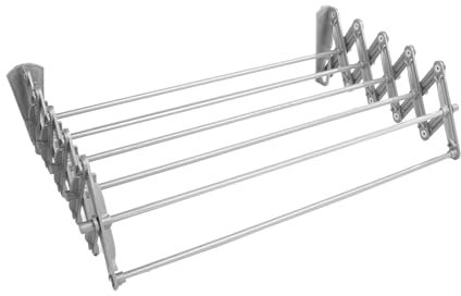 ABJ Asciugabiancheria, parete, pieghevole, (Argento, 50 cm)