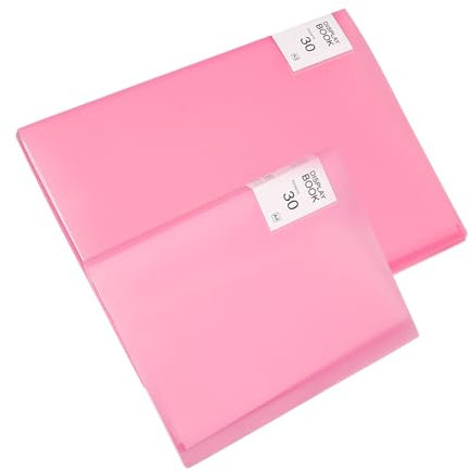 Operitacx 2 Bücher Diamant Kunst Lagerung Buch Diamant Zeichnung Portfolio Ordner Handheld Kunstwerk Buch