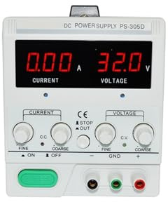 Fuente De Alimentación De CC Variable, PS305D 30V5A Fuente De Alimentación Lineal De Banco For Laboratorio Regulada Conmutada Ajustable Alta Estabilidad