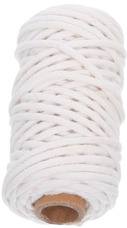 VILLCASE Braided Cotton Macrame Cord Twisted Rope Woven Twine for Plant Hangers Wall Decor Bundling Gift for for for for for for Wrapping Kitchen Cooking String Weather-Resistant Craft Rope