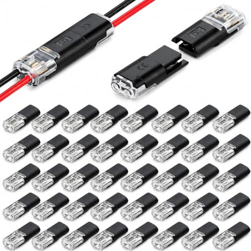 Courage erupts 40PCS Waterproof 2-Pin Automotive Wire Connectors – IP67 Quick Crimp Plug Set for 12V Cars, Trucks, Motorcycles & LED Lighting Harnesses